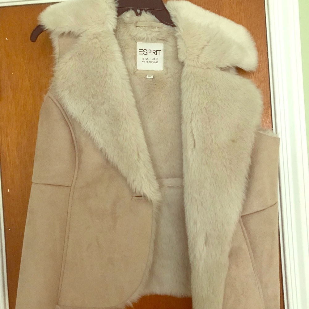 Fur lined vest